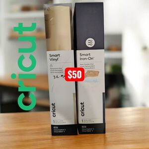 Cricut Smart Vinyl and Iron-On in Tan and Black